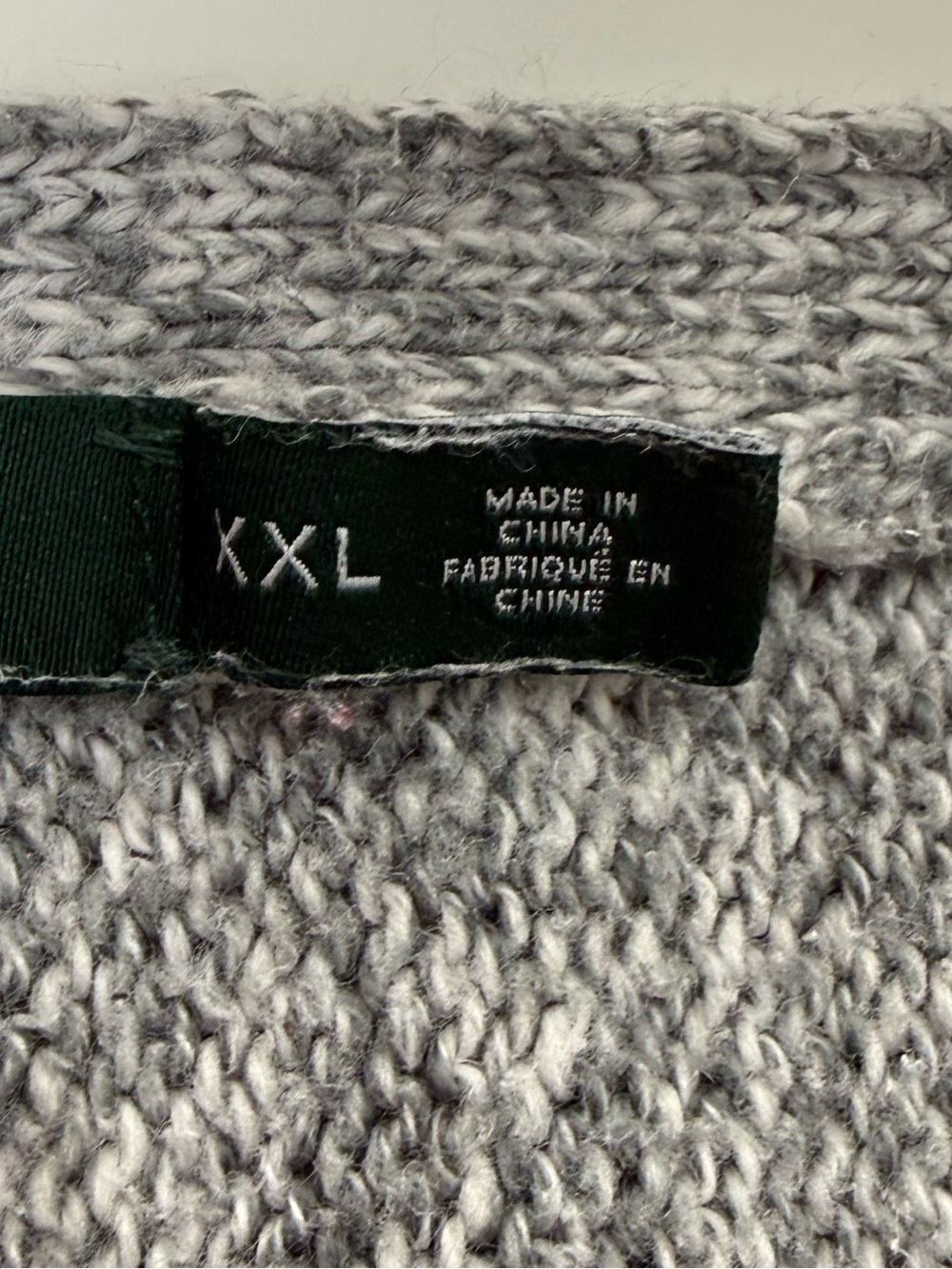 Lauren Ralph Lauren | Marled Knit Dolman Sleeve Sweater | Gray | Size XXL - Picture 4 of 10